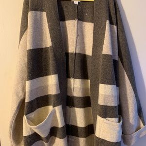 Gray and Cream Sweater